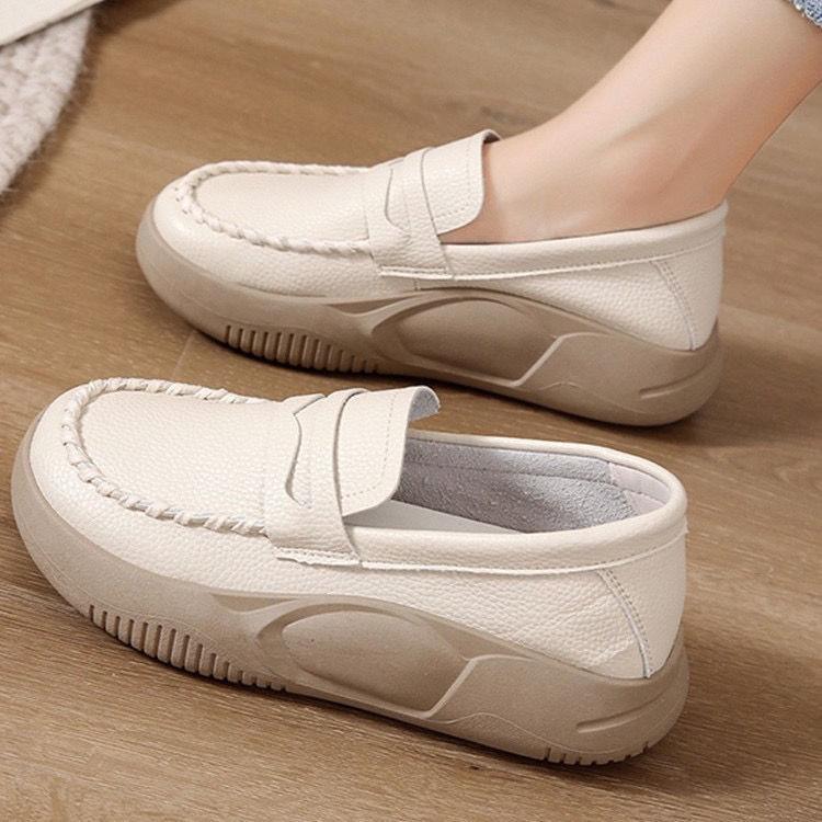 One-Step Nurse Shoes Women'S 2025 New Soft-Soled Long-Standing Not Tired Feet Women'S Shoes Mother'S Shoes Bean Shoes - Image 3